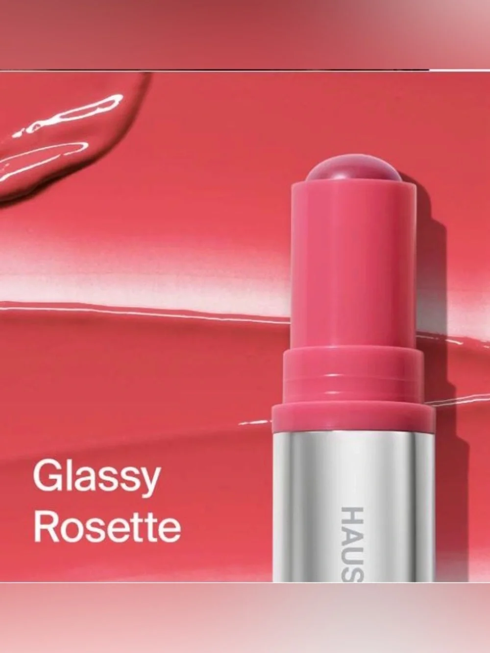 ♥️HAUS LABS♥️Color Fuse Glassy Lip+Cheek Blush Balm Stick in Glassy Rosette/NIP